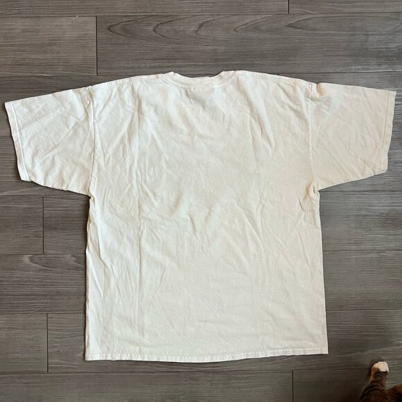 Y2K NFL Philadelphia Eagles Signed T-Shirt White Logo Gildan Size XL - Picture 6 of 6